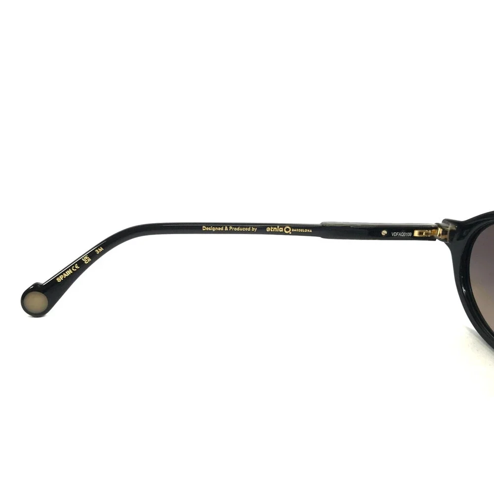 Etnia Barcelona Sunglasses DELOS BKBR Shiny Black Brown w/ Gradient Brown Lenses